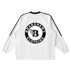 “VA w/wing” Premium Color-Block V-Neck Long-Sleeve T-Shirt