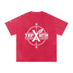 “Commonwealth Classic” Snow Washed Oversized Cotton T-Shirt