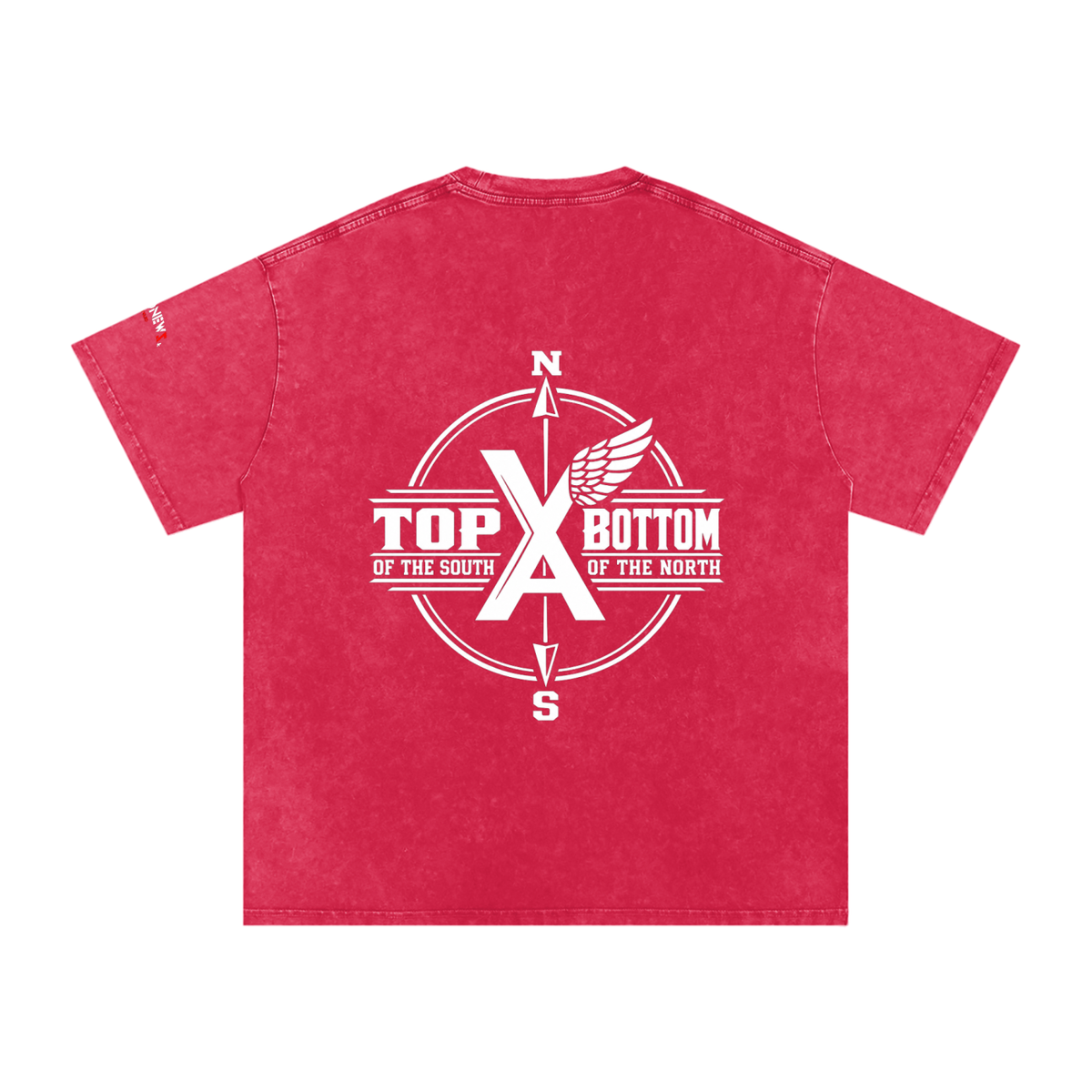 “Commonwealth Classic” Snow Washed Oversized Cotton T-Shirt