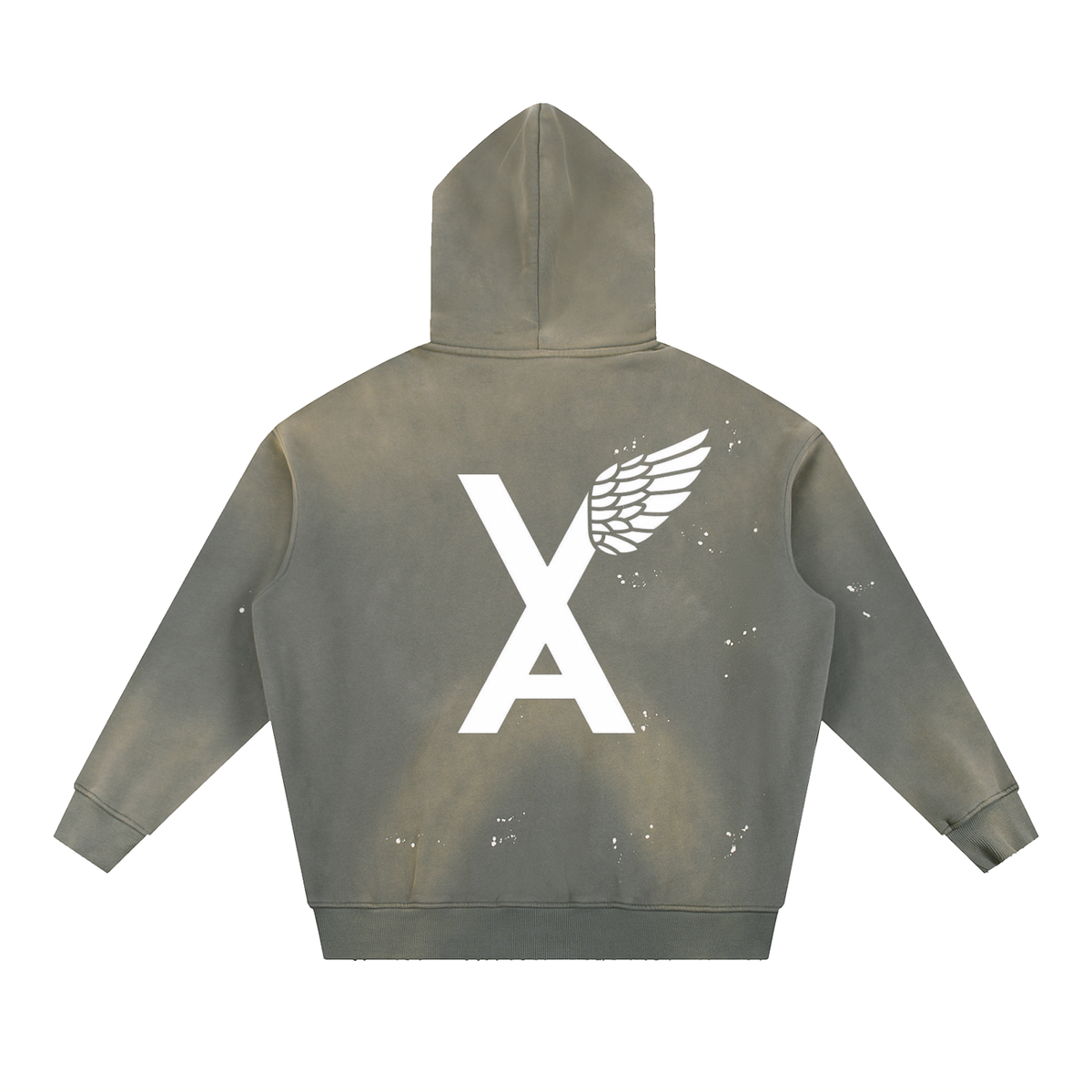 “Top Of The South Bottom Of The North” Vintage Washed Frayed Fleece Hoodie
