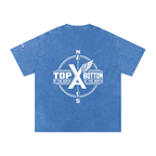 “Commonwealth Classic” Snow Washed Oversized Cotton T-Shirt