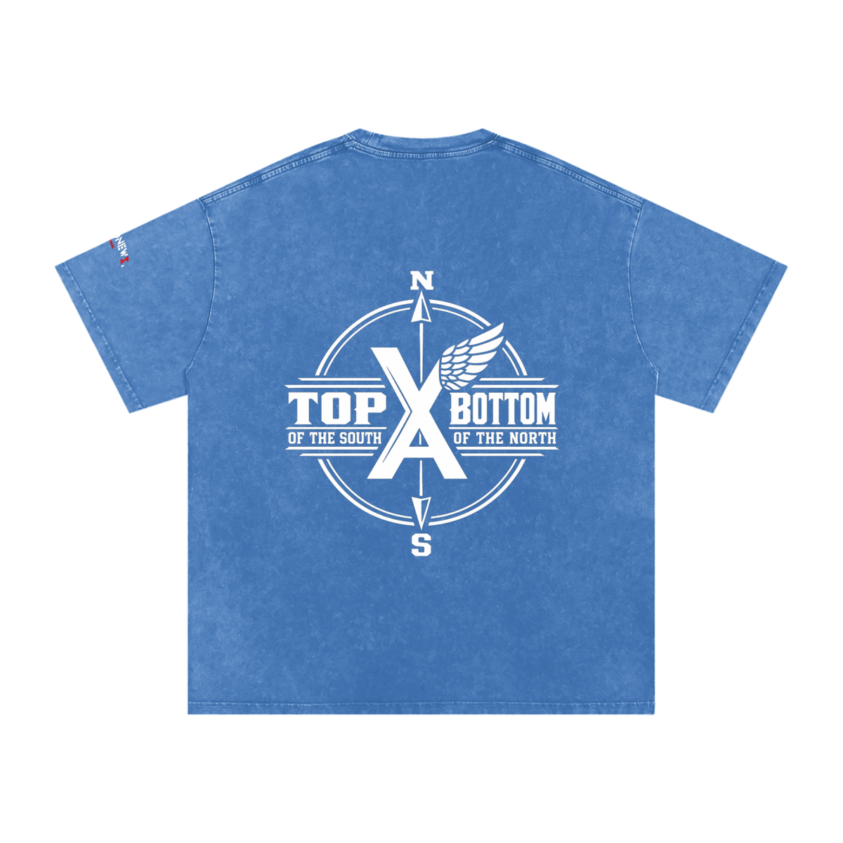 “Commonwealth Classic” Snow Washed Oversized Cotton T-Shirt