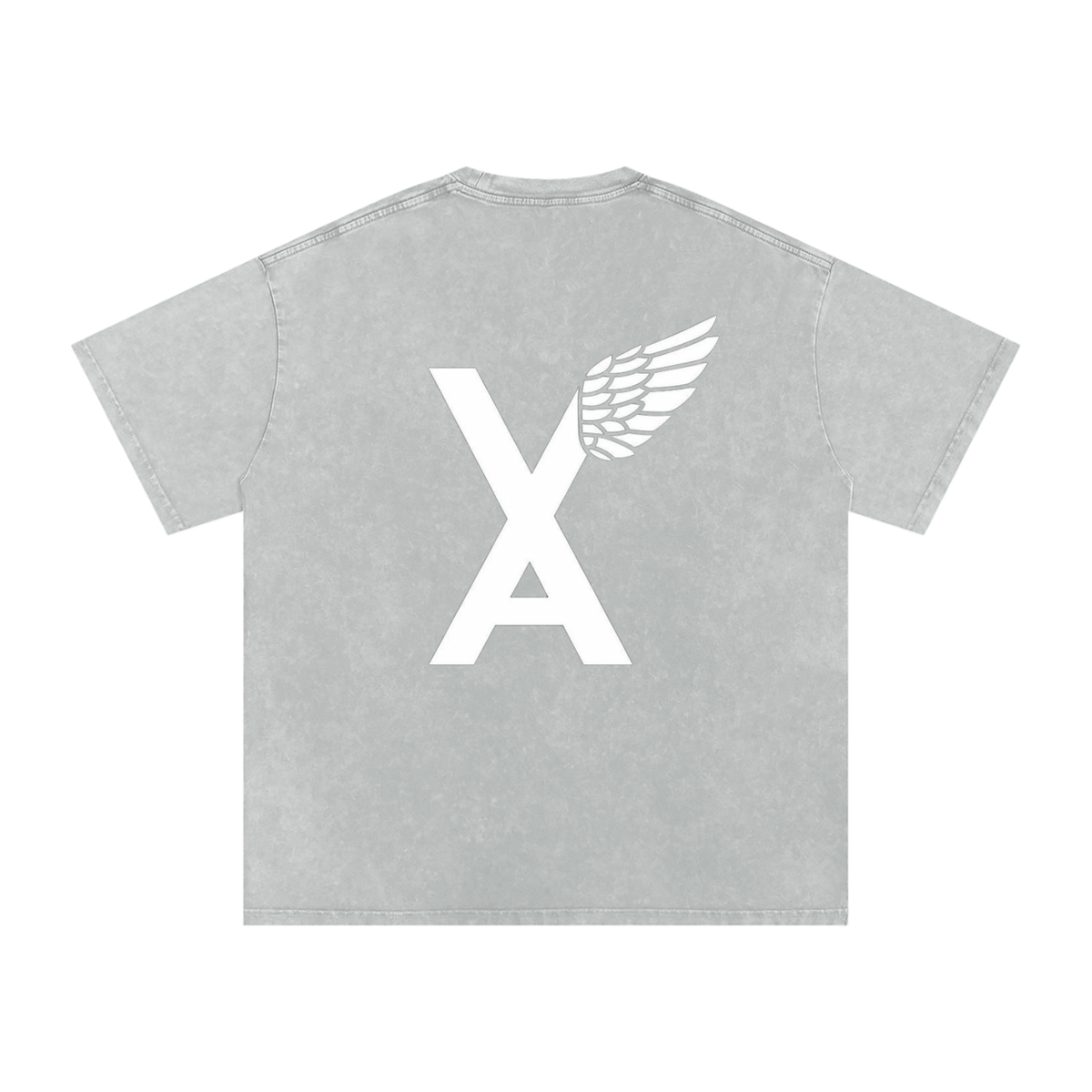 “VA w/wing Immaculate Creation” Snow Washed Oversized Cotton T-Shirt