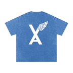 “VA w/wing Immaculate Creation” Snow Washed Oversized Cotton T-Shirt