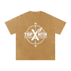 “Commonwealth Classic” Snow Washed Oversized Cotton T-Shirt