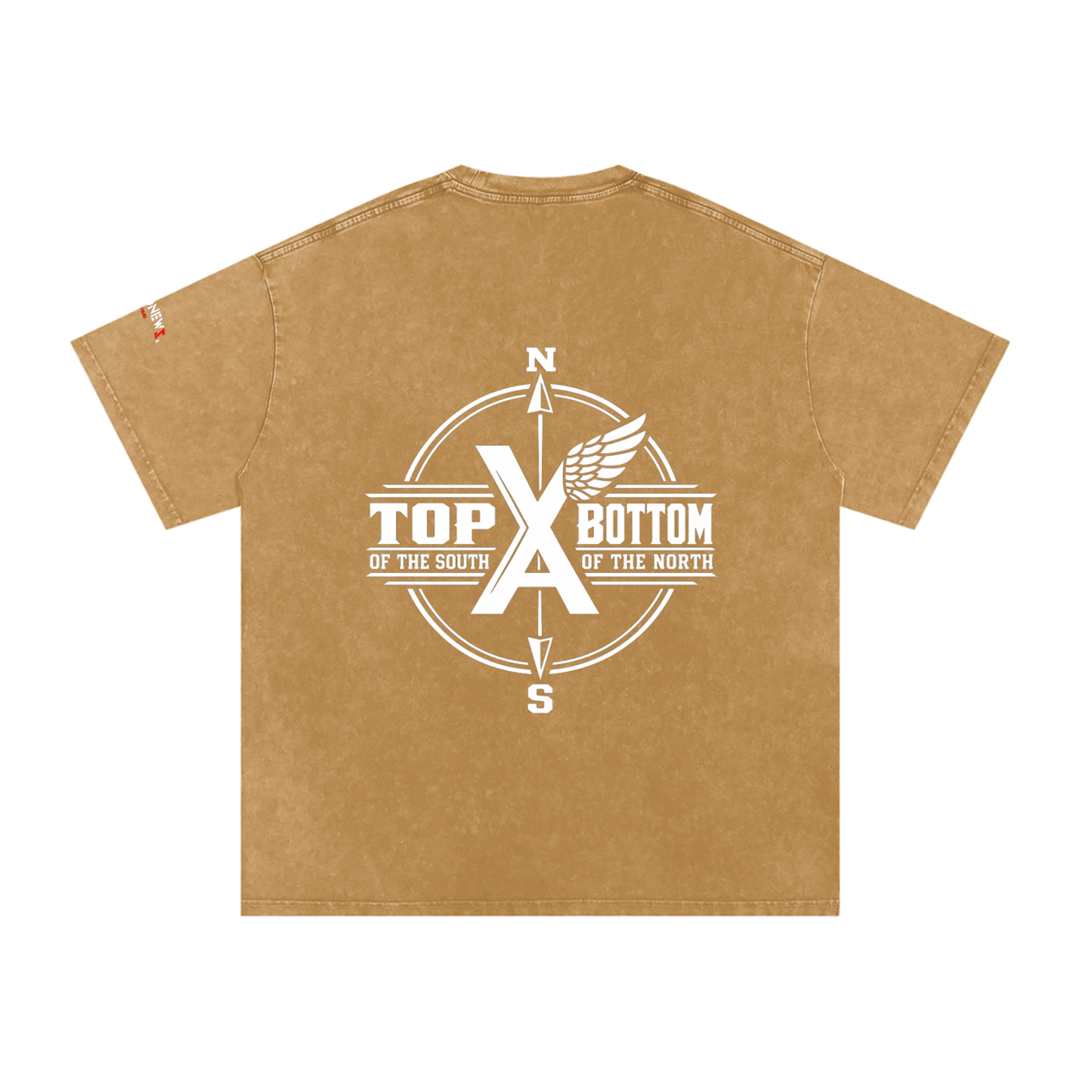 “Commonwealth Classic” Snow Washed Oversized Cotton T-Shirt