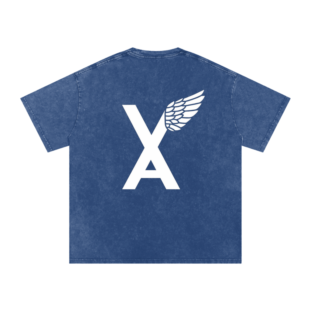 “VA w/wing Immaculate Creation” Snow Washed Oversized Cotton T-Shirt