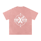 “Commonwealth Classic” Snow Washed Oversized Cotton T-Shirt