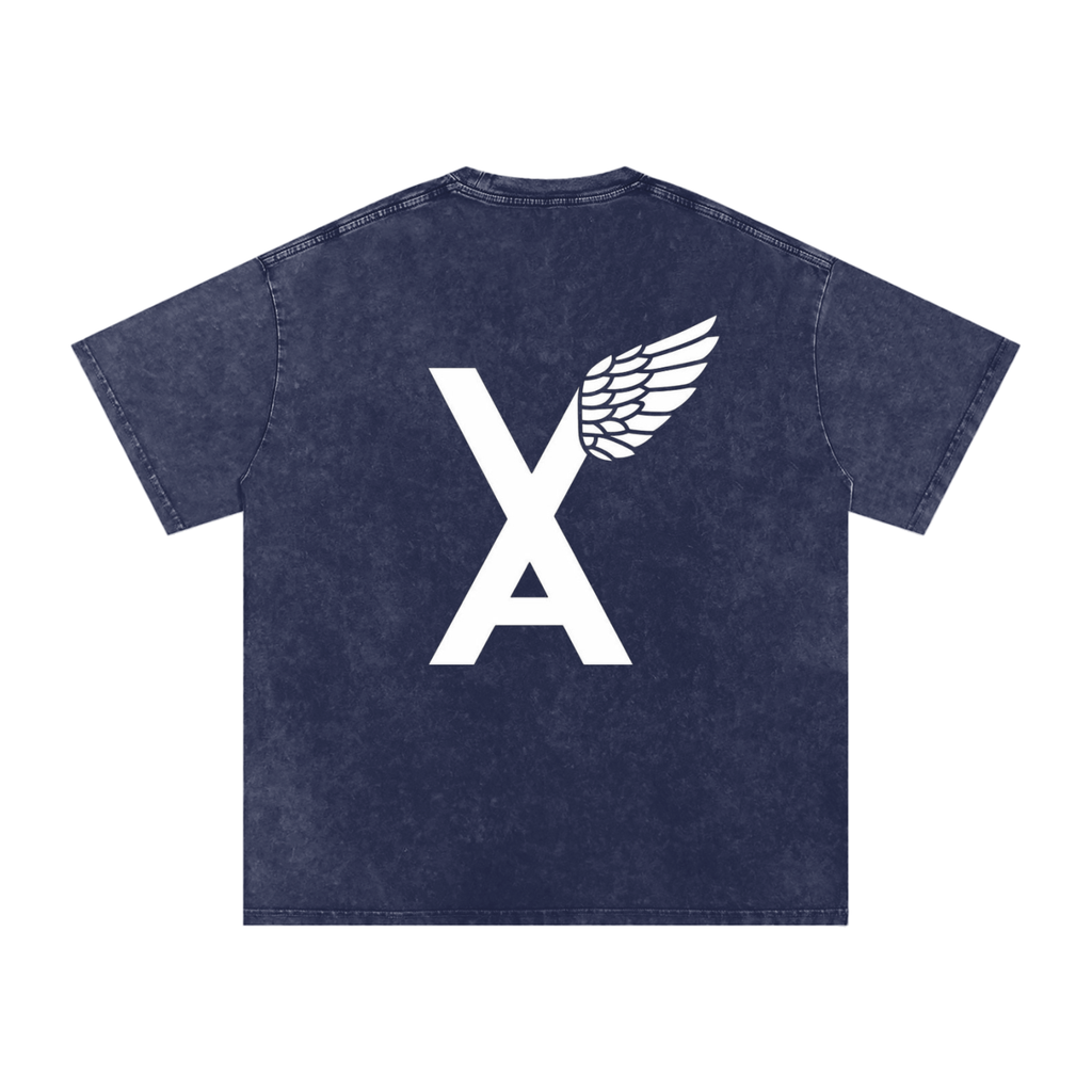 “VA w/wing Immaculate Creation” Snow Washed Oversized Cotton T-Shirt