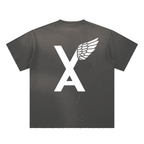 “Top Of The South Bottom Of The North” Hand-Frayed Sunfade Paint Splatter T-Shirt