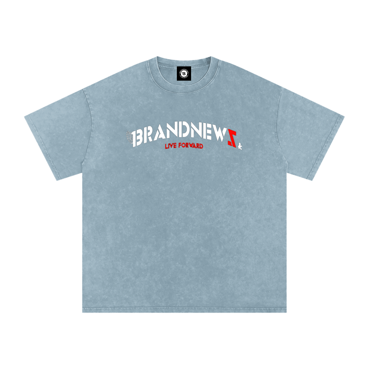 “I’m Here” Premium Snow Washed Oversized Cotton T-Shirt