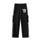“Brandnewz” Side Stripe Straight-Leg Pants