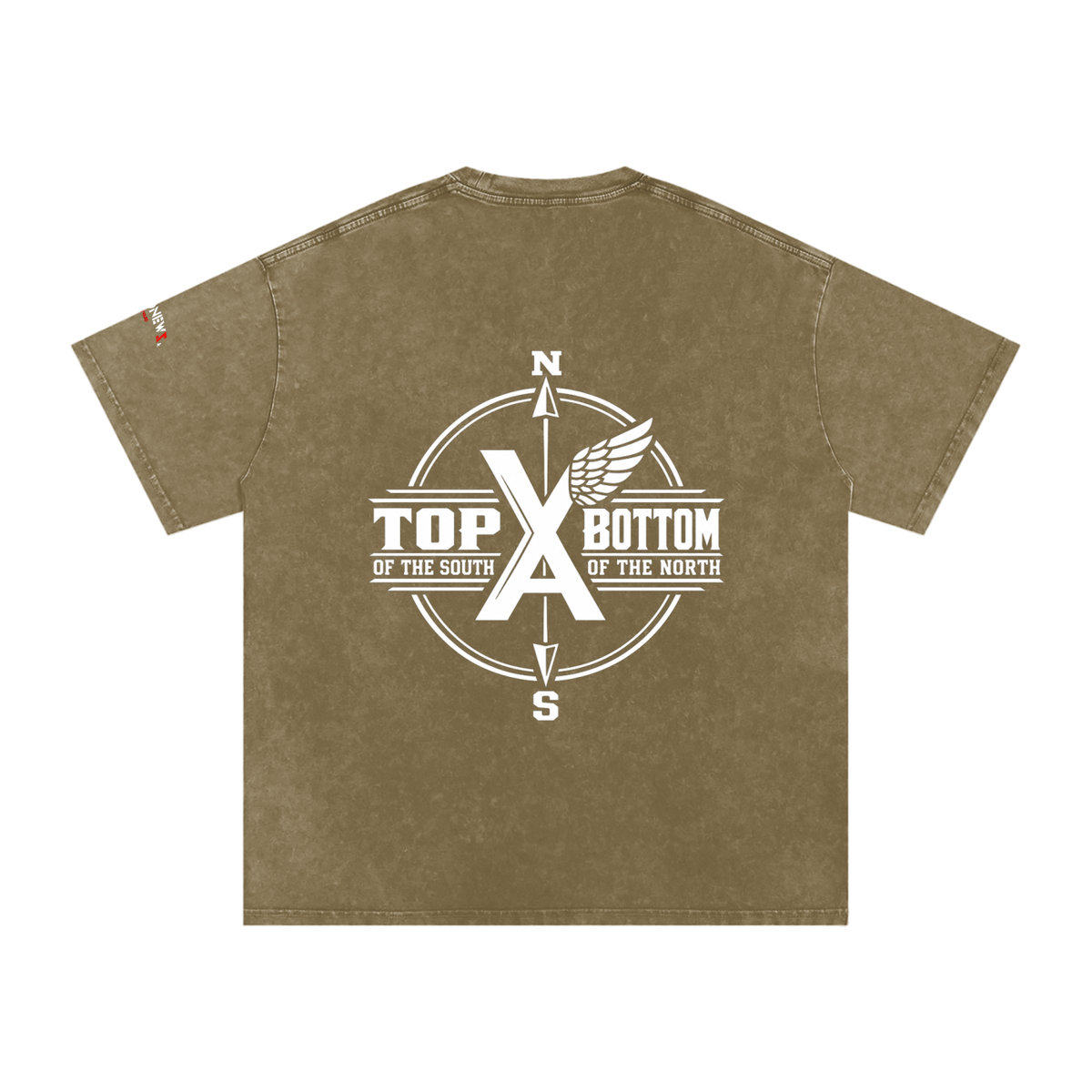 “Commonwealth Classic” Snow Washed Oversized Cotton T-Shirt