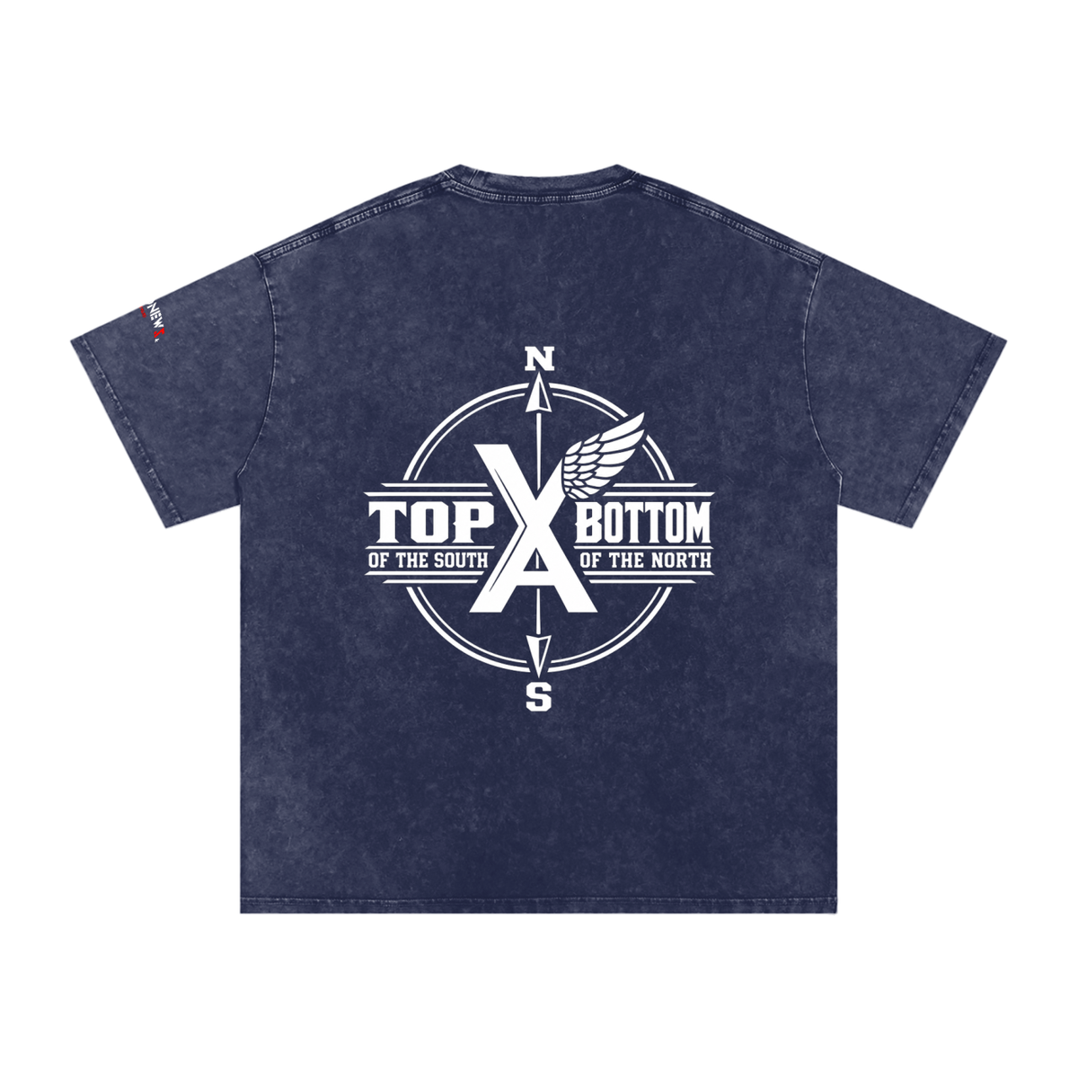 “Commonwealth Classic” Snow Washed Oversized Cotton T-Shirt