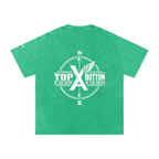 “Commonwealth Classic” Snow Washed Oversized Cotton T-Shirt