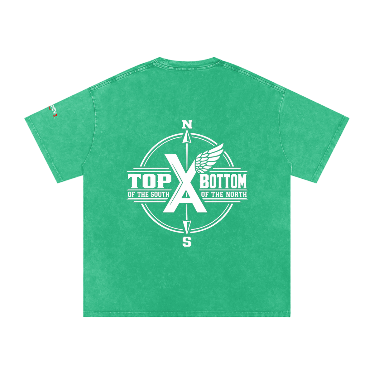 “Commonwealth Classic” Snow Washed Oversized Cotton T-Shirt
