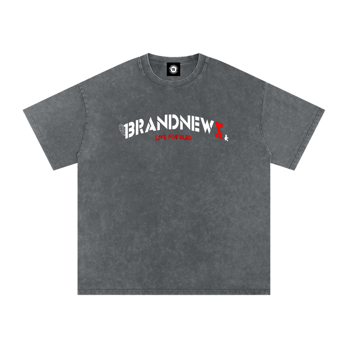 “I’m Here” Premium Snow Washed Oversized Cotton T-Shirt