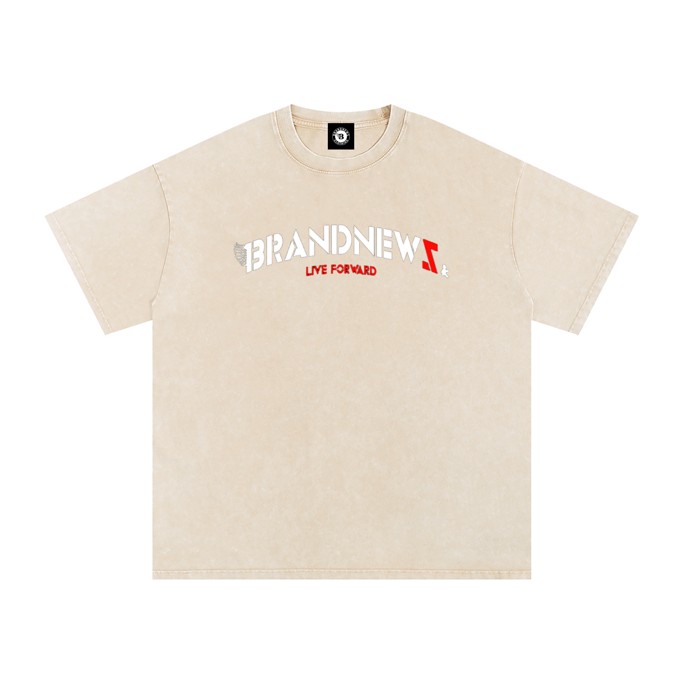 “I’m Here” Premium Snow Washed Oversized Cotton T-Shirt