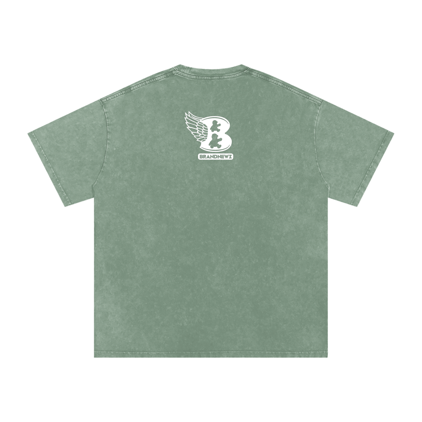 “God Is The Plug” Snow Washed Oversized Cotton T-Shirt