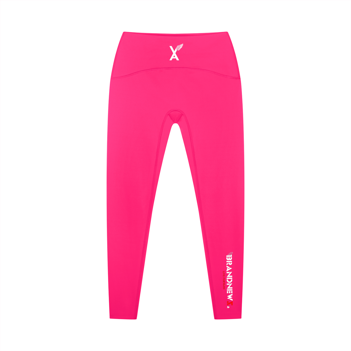 “Brandnewz Live Forward” Women's High-Waisted Ankle Length Yoga Leggings