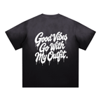 “Love Good Vibes” Premium Sunfade Edge Gradient T-Shirt