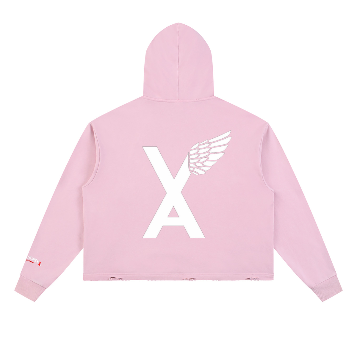 “2 UP 2 Down” Unisex Vintage Washed Frayed-Hem Premium Hoodie