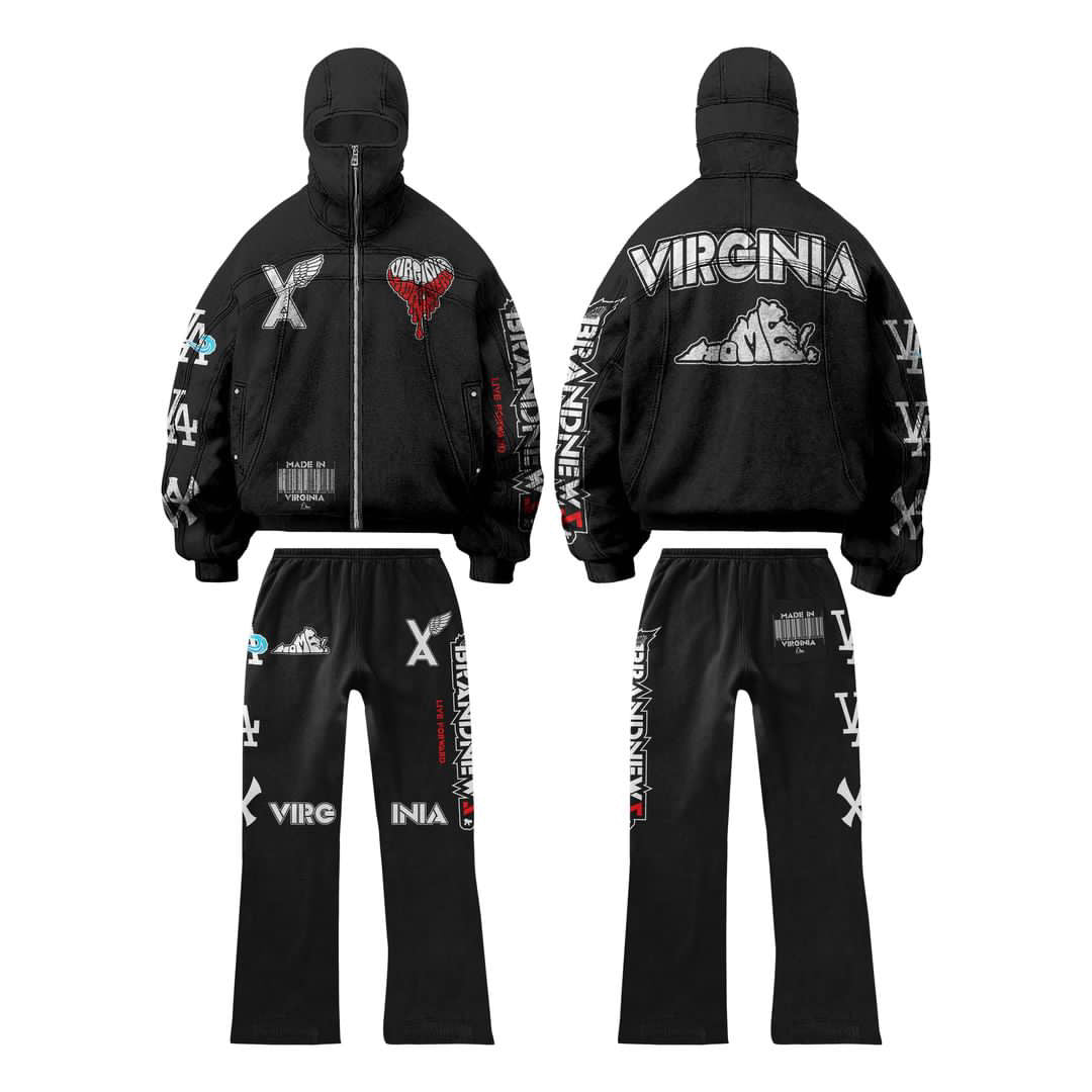 “VIRGINIA HOME” Convertible Pants/Shorts Sweatsuit