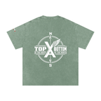 “Commonwealth Classic” Snow Washed Oversized Cotton T-Shirt