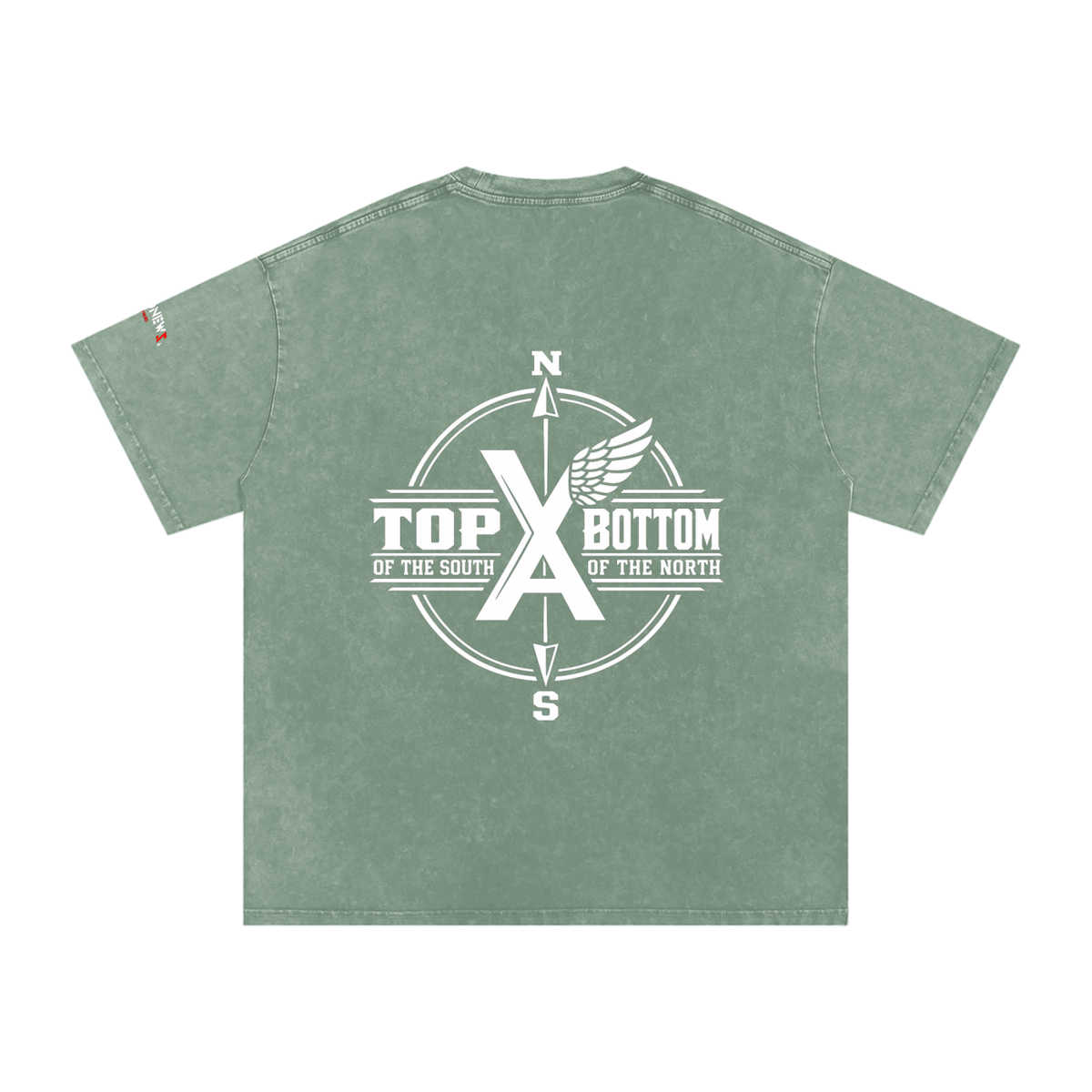 “Commonwealth Classic” Snow Washed Oversized Cotton T-Shirt