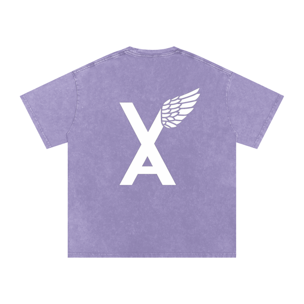 “VA w/wing Immaculate Creation” Snow Washed Oversized Cotton T-Shirt
