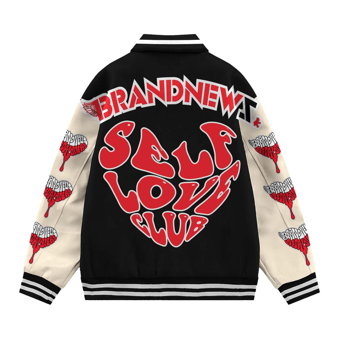 “Self Love Club” Premium Varsity Jacket