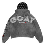 “VABub GOAT” Premium Double Hood Rhinestone Hoodie