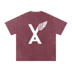 “VA w/wing Immaculate Creation” Snow Washed Oversized Cotton T-Shirt