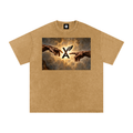“VA w/wing Immaculate Creation” Snow Washed Oversized Cotton T-Shirt