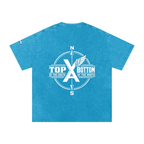 “Commonwealth Classic” Snow Washed Oversized Cotton T-Shirt