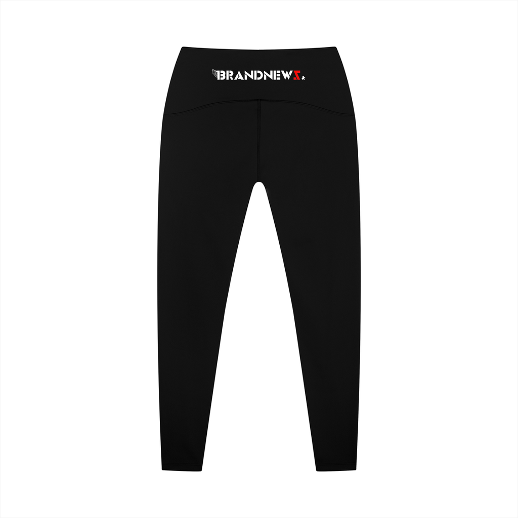 “Brandnewz Live Forward” Women's High-Waisted Ankle Length Yoga Leggings