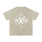 “Commonwealth Classic” Snow Washed Oversized Cotton T-Shirt