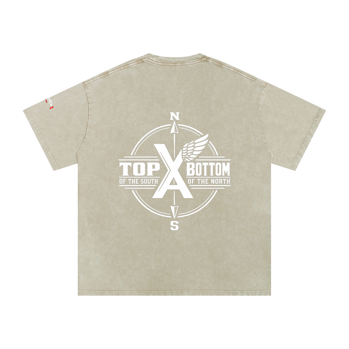 “Commonwealth Classic” Snow Washed Oversized Cotton T-Shirt