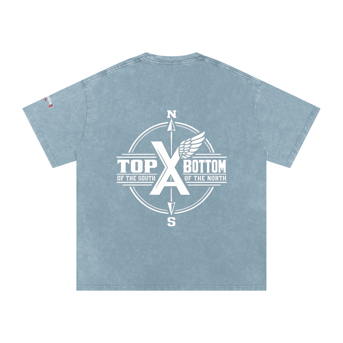 “Commonwealth Classic” Snow Washed Oversized Cotton T-Shirt