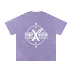 “Commonwealth Classic” Snow Washed Oversized Cotton T-Shirt