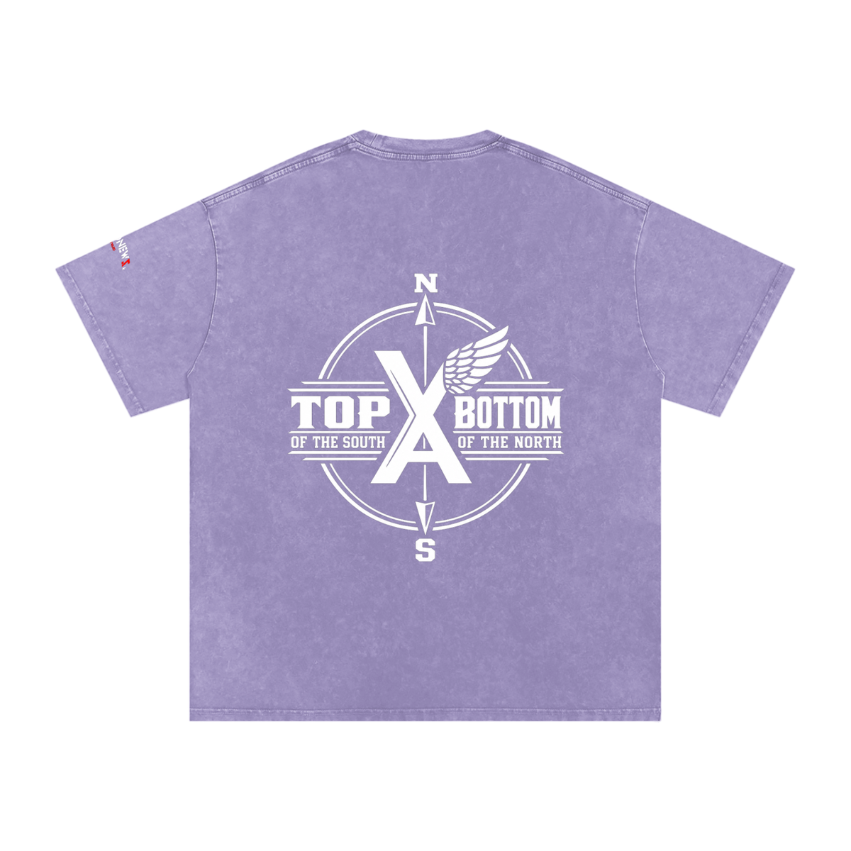 “Commonwealth Classic” Snow Washed Oversized Cotton T-Shirt