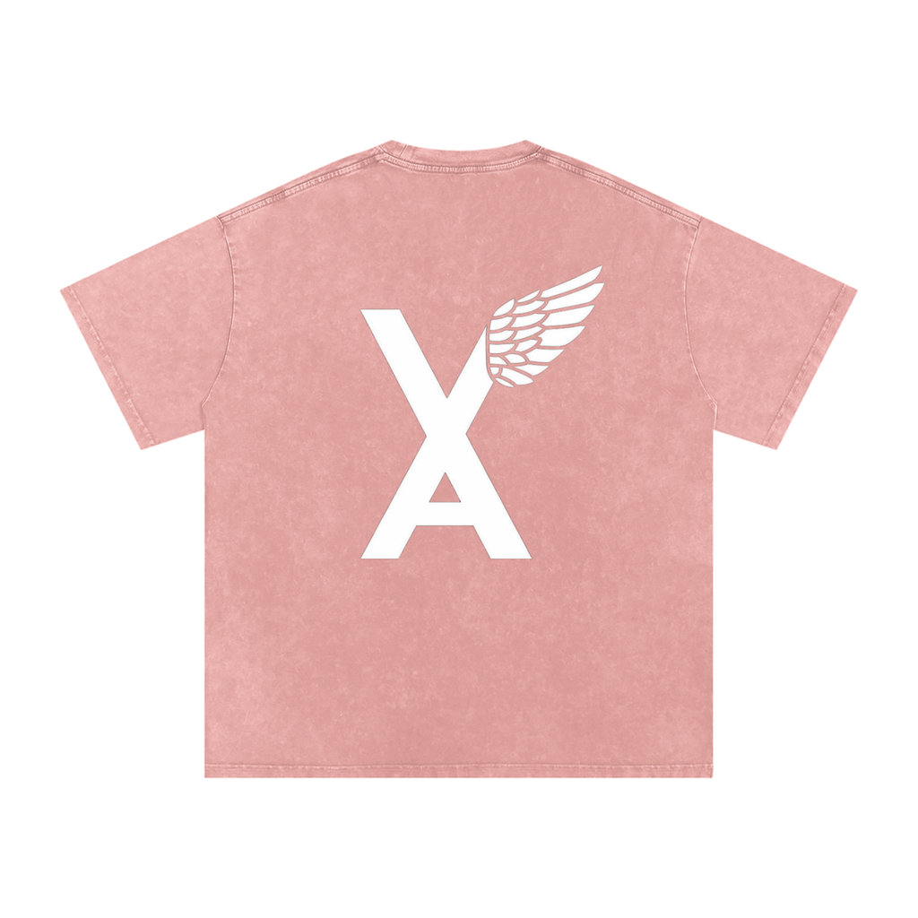 “VA w/wing Immaculate Creation” Snow Washed Oversized Cotton T-Shirt