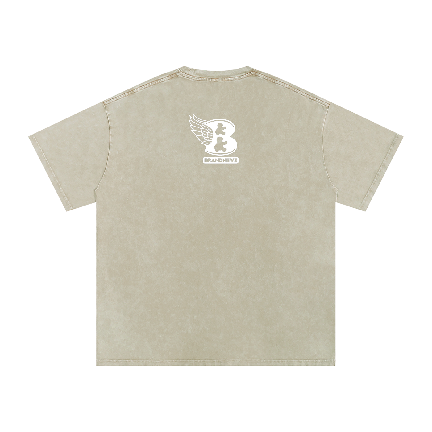 “God Is The Plug” Snow Washed Oversized Cotton T-Shirt