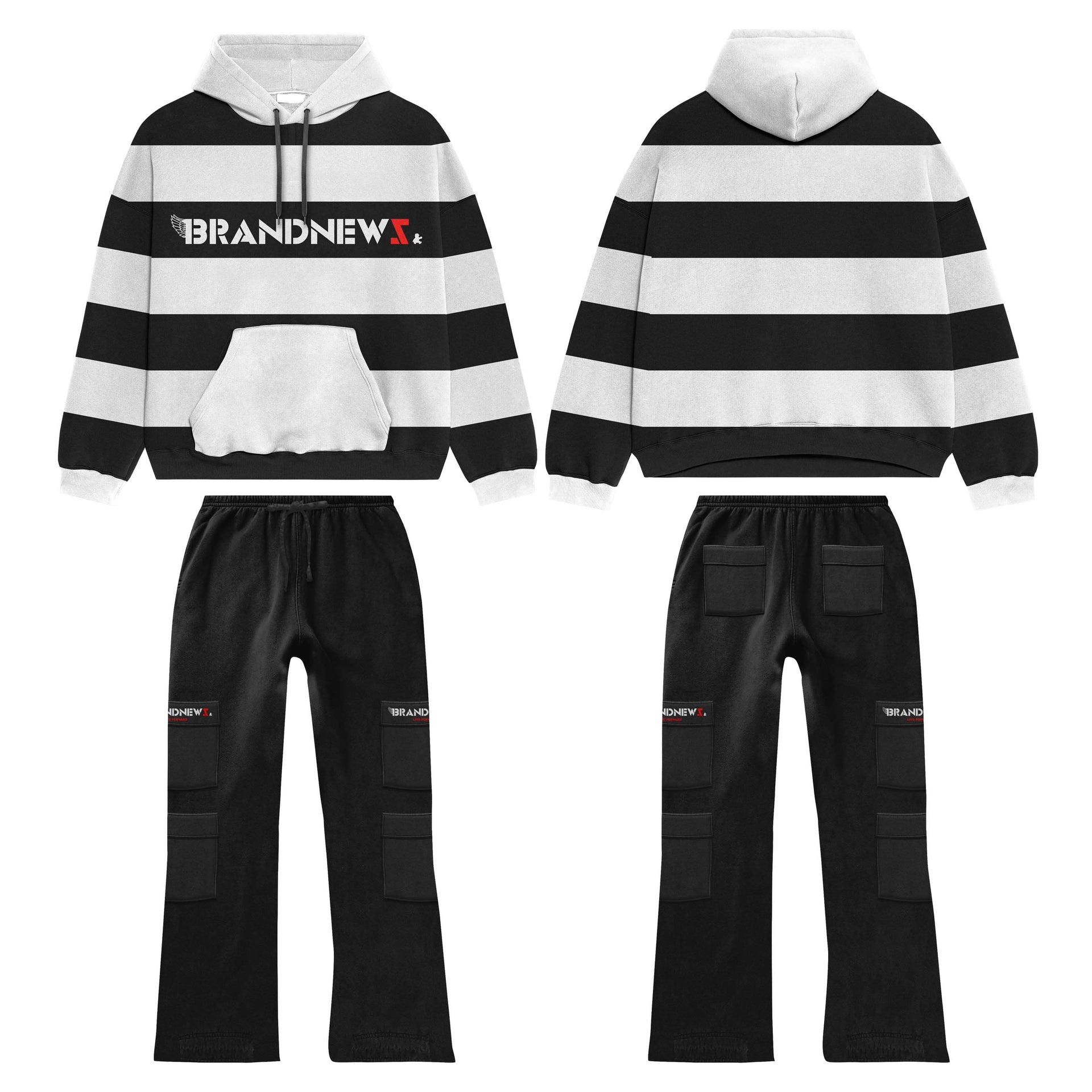“Brandnewz” Premium Fully Embroidered Cotton Rugby Set