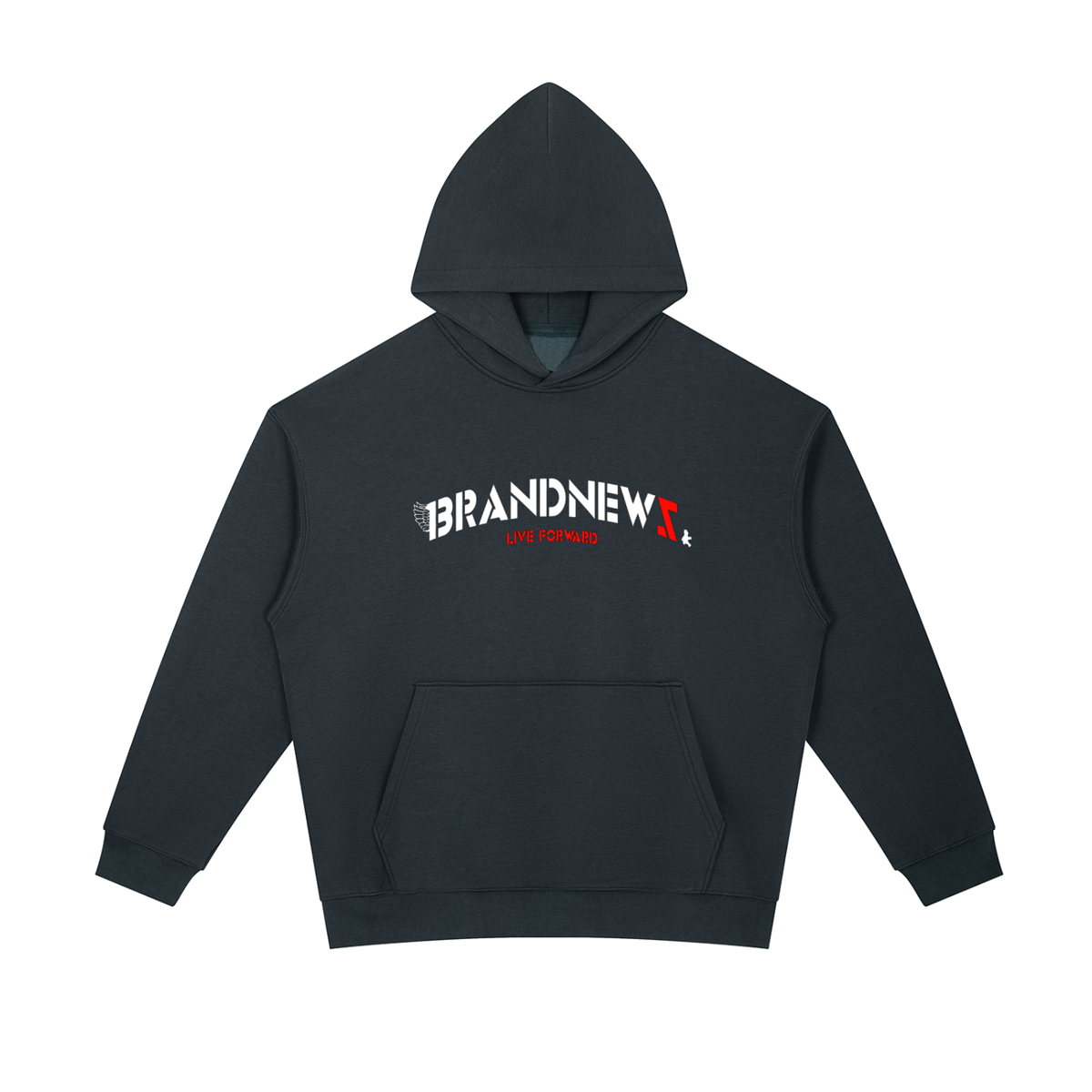 “Brandnewz Live Forward” Essential Heavyweight Hoodie