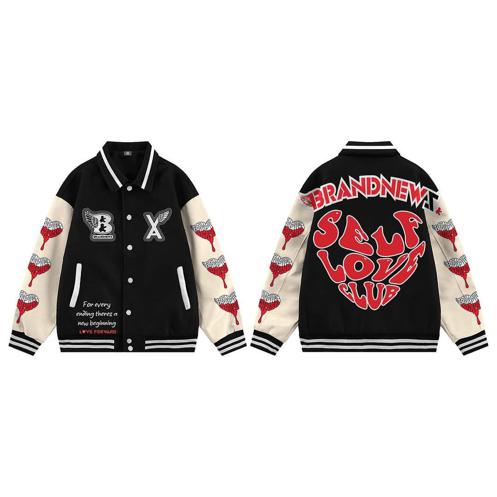 “Self Love Club” Premium Varsity Jacket