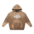 “Top Of The South Bottom Of The North” Vintage Washed Frayed Fleece Hoodie