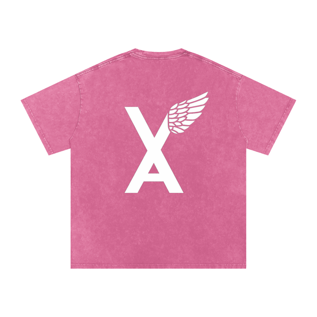 “VA w/wing Immaculate Creation” Snow Washed Oversized Cotton T-Shirt