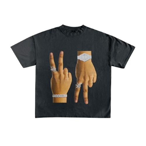 “2 Up 2 down” Premium Rhinestone Embellished Tee