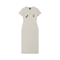 “Cardinal Rose” Women's V-Neck Short Sleeve Maxi Dress